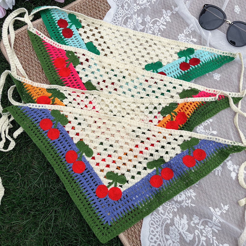 Women Boho Crochet Head Scarf  - Travel Accessories For Elderly reseña y precio