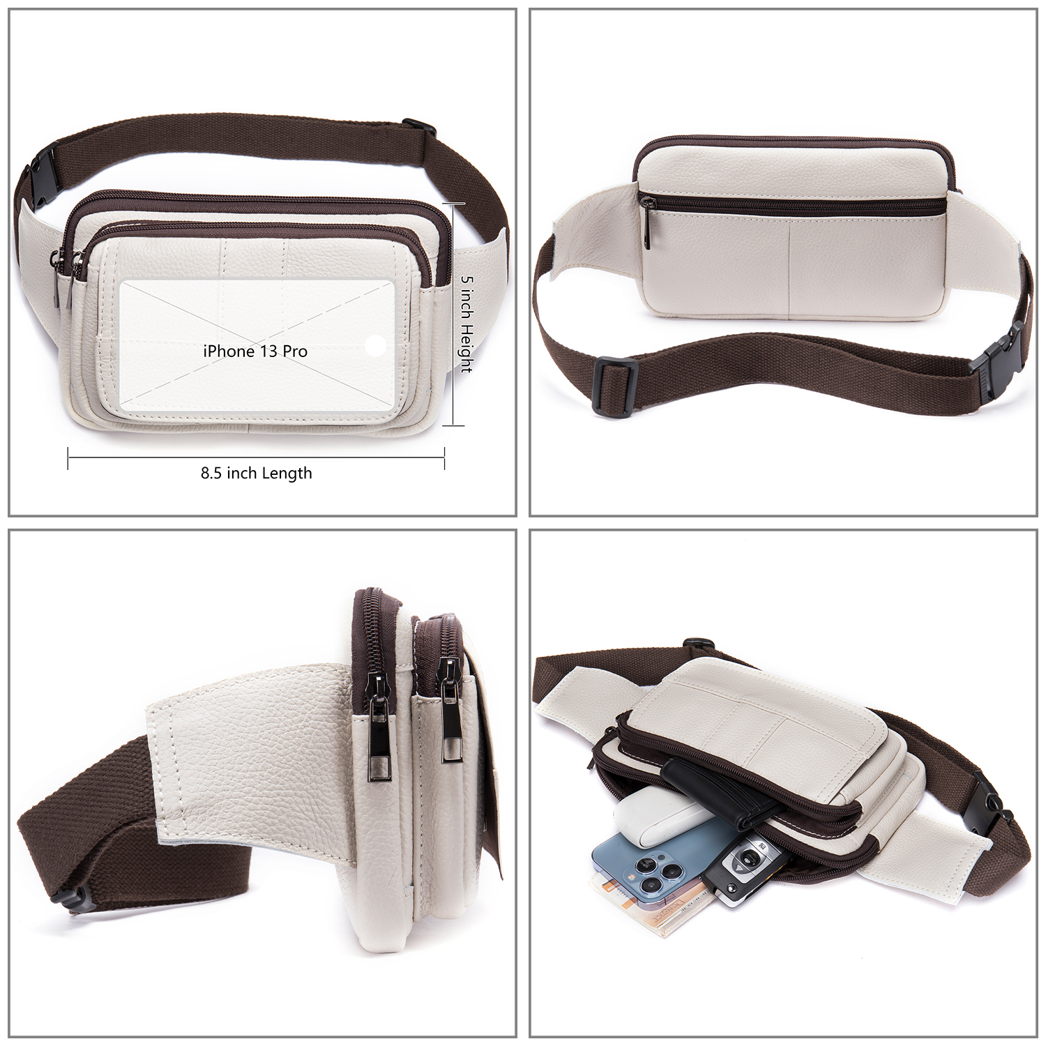 MVA riñonera hombre riñoneras  - Travel Accessories Leather reseña y precio