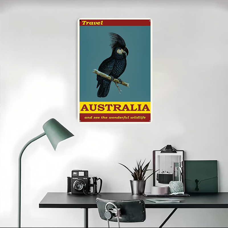 Póster Metálico de Viaje a Aus - Travel Accessories Australia reseña y precio