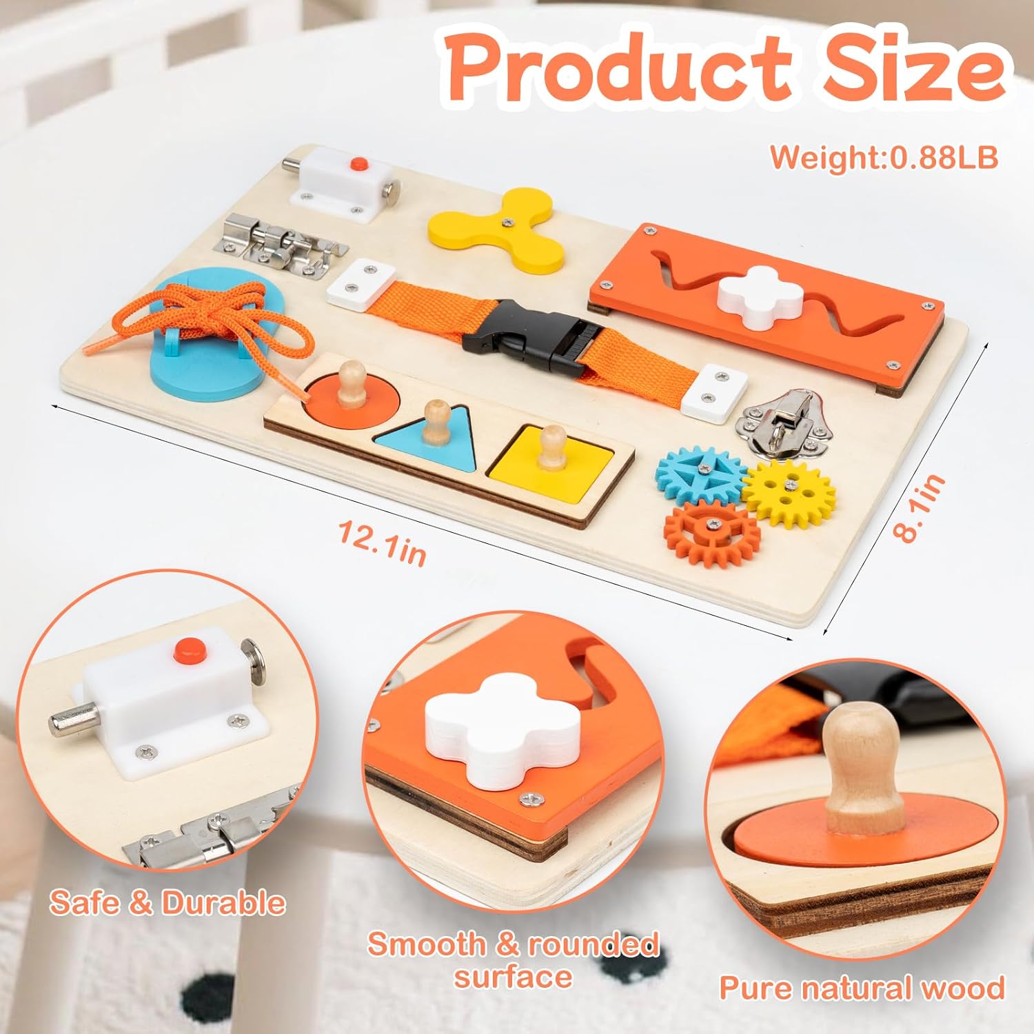 Tablero ocupado Montessori par - Travel Accessories Toddler reseña y precio
