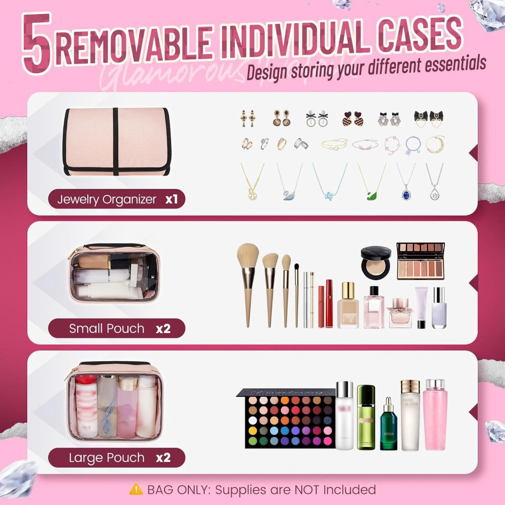Bolsa organizadora de cosmétic - Travel Accessories Jewelry reseña y precio