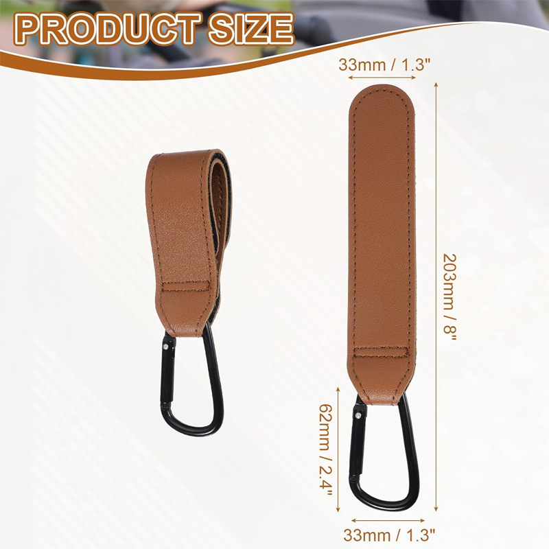 2 Ganchos de Cuero para Carrit - Travel Accessories For 3 Year Old reseña y precio