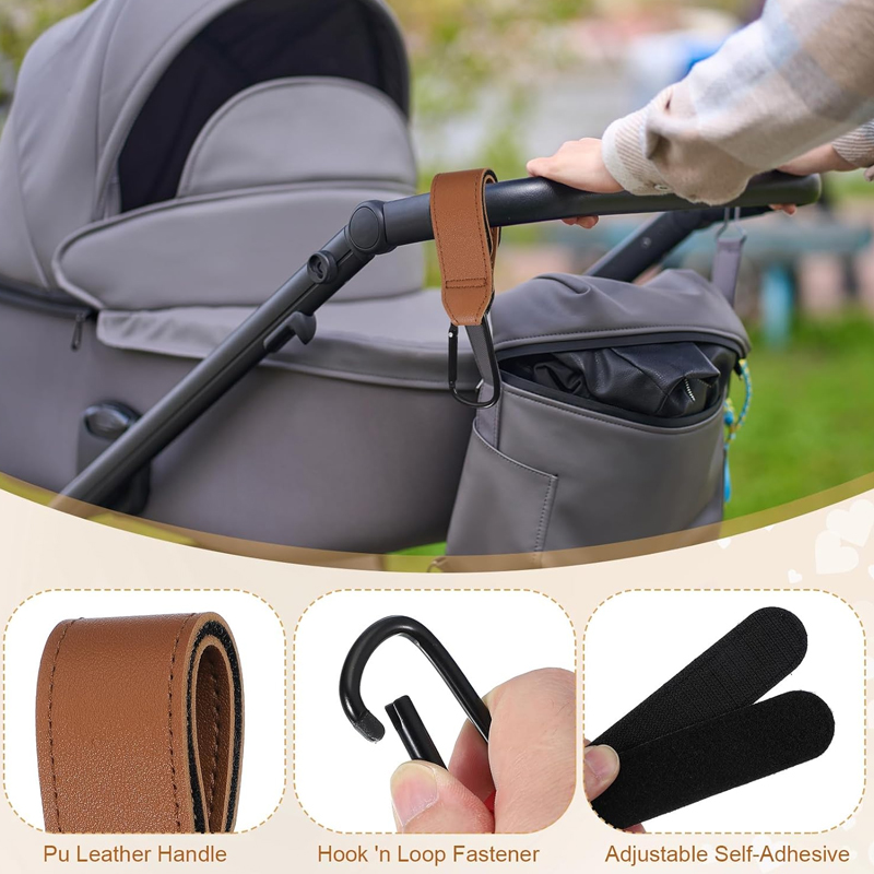 2 Ganchos de Cuero para Carrit - Travel Accessories For 3 Year Old reseña y precio