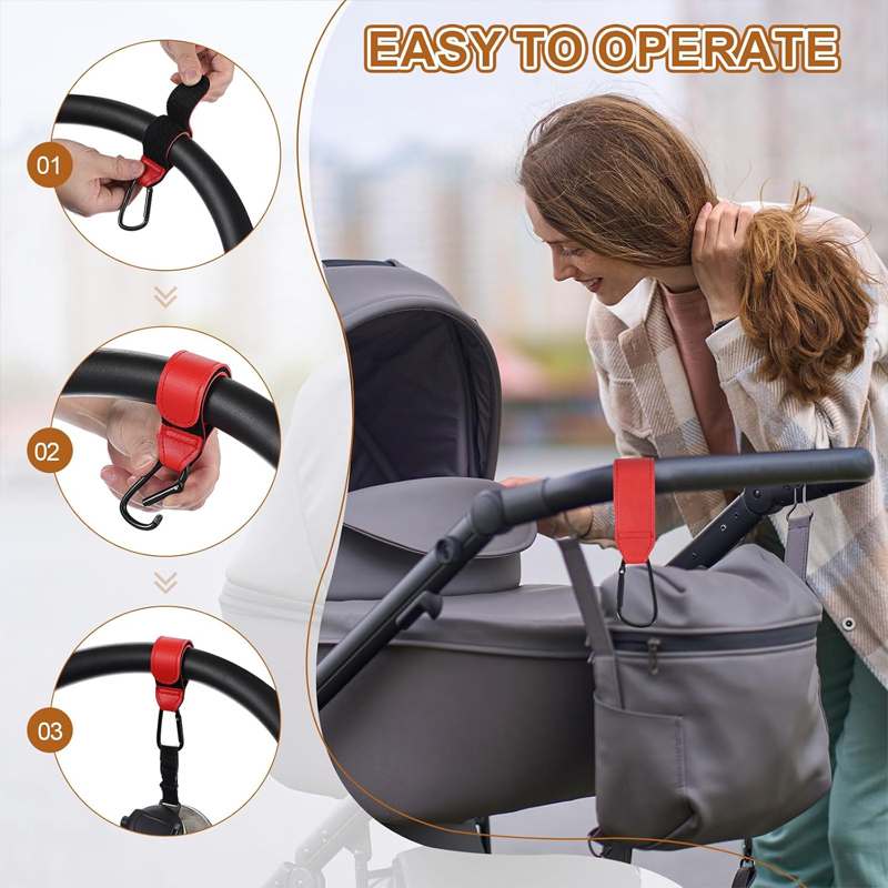 2 Ganchos de Cuero para Carrit - Travel Accessories For 3 Year Old reseña y precio