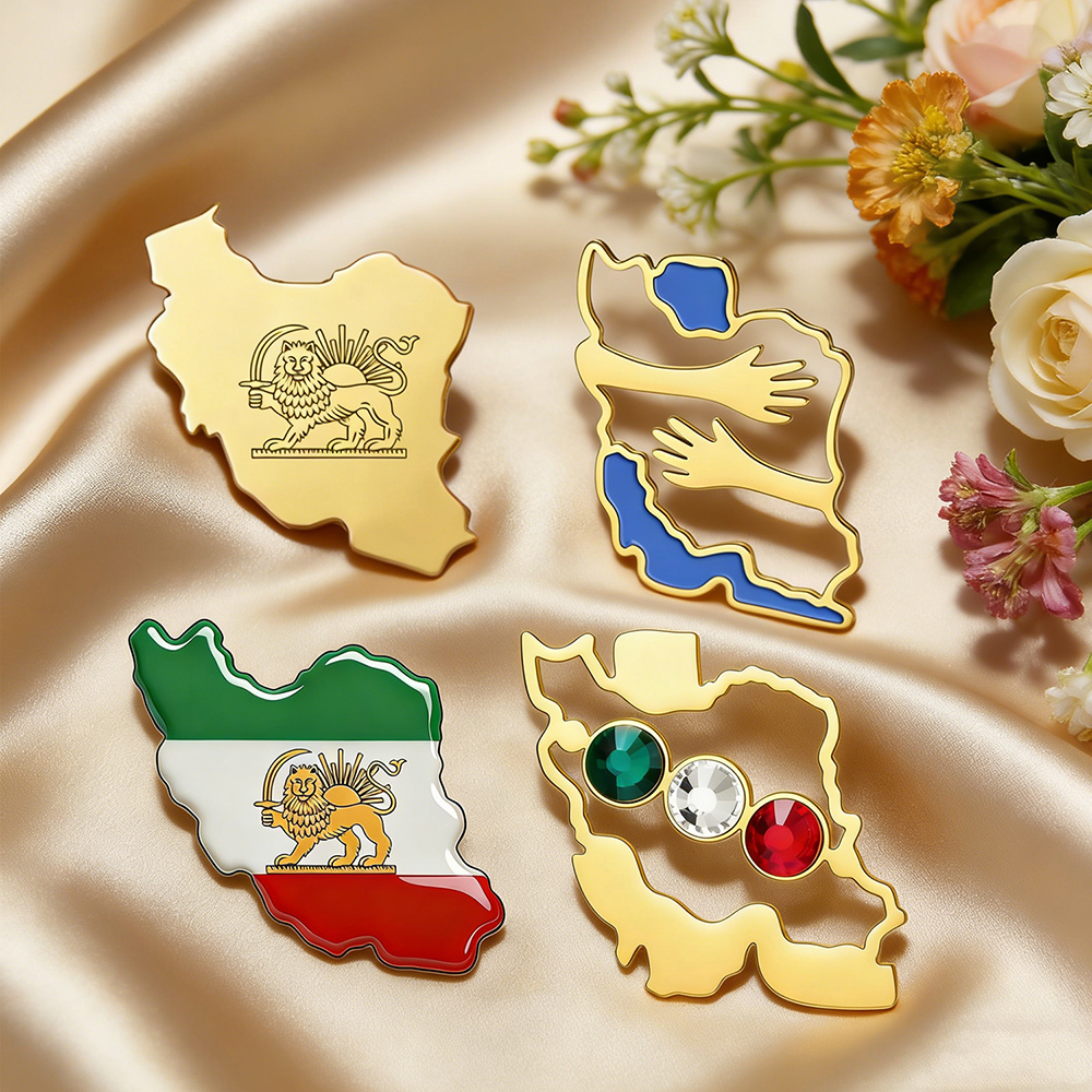 Broche con Forma de Mapa de Ir - Travel Accessories Jewelry reseña y precio