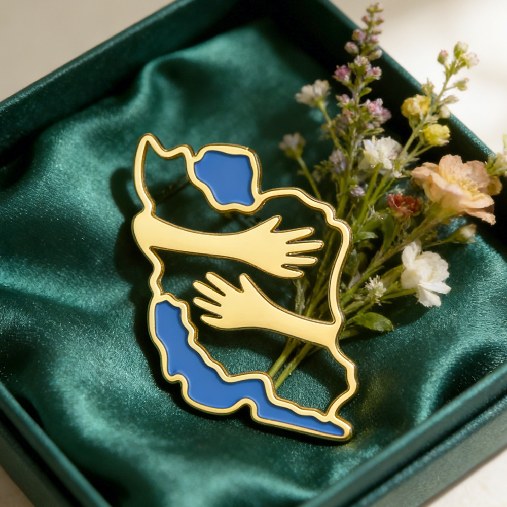 Broche con Forma de Mapa de Ir - Travel Accessories Jewelry reseña y precio